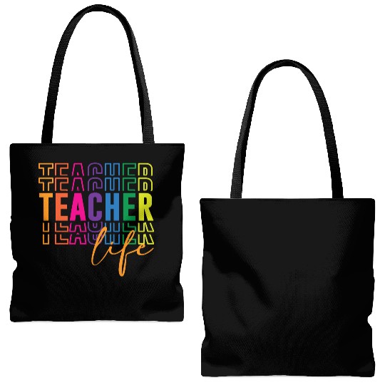 Teacher Life Tote Bags (AOP)