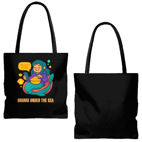 Drama Under the Sea Tote Bags (AOP)