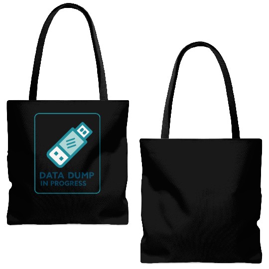 Data Dump In Progress USB Drive 2000s Tote Bags (AOP)