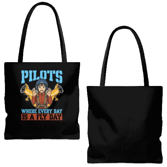 Aerobatic Pilots Where Everyday Is Paragliding Tote Bags (AOP)