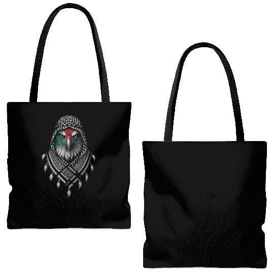Majestic Palestinian Eagle Tote Bags (AOP)