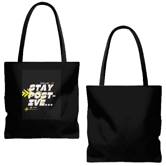 Stay Positive | Motivational Aesthetic Tote Bags (AOP)