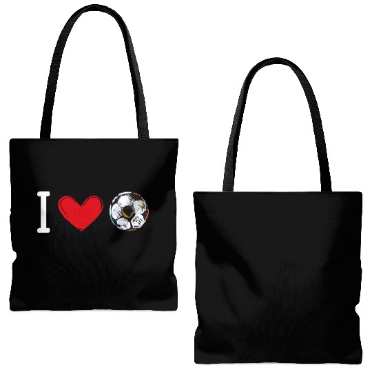 I love football design Tote Bags (AOP)