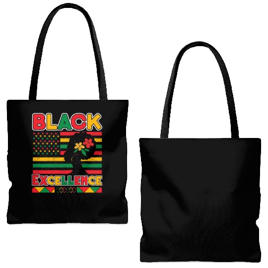 Black Pride Black Excellence Juneteenth Tote Bags (AOP)