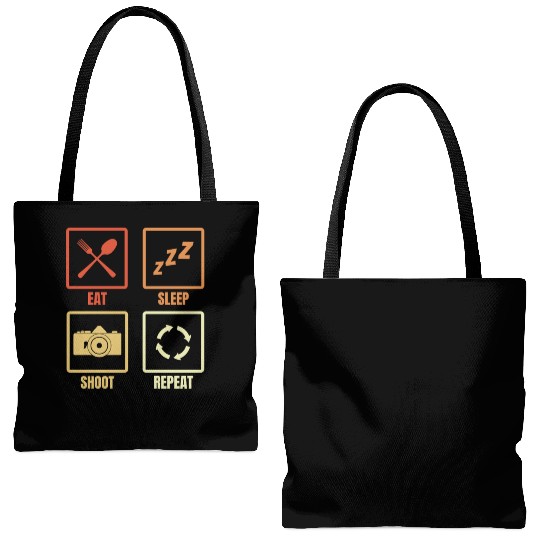 Daily Routine Photography Tote Bags (AOP)