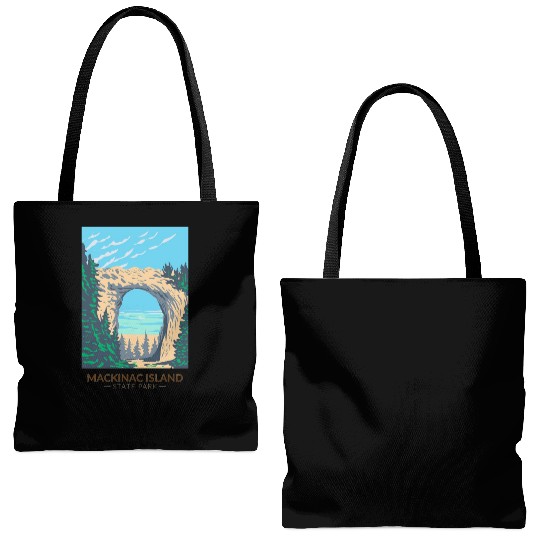 Mackinac Island Tote Bags (AOP)