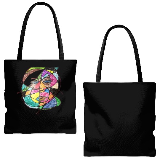 Vivid Spectrum Visage Tote Bags (AOP)