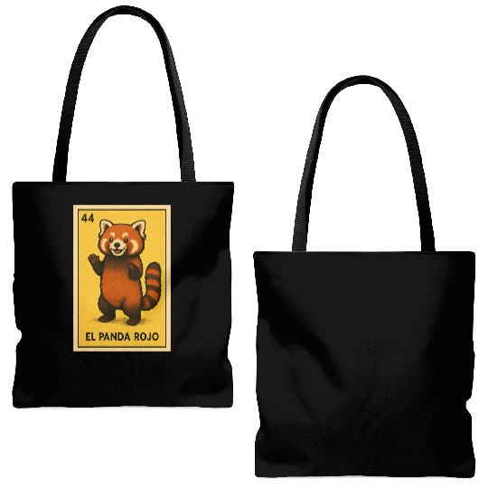EL PANDA ROJO - THE RED PANDA - LA LOTERÍA Tote Bags (AOP)