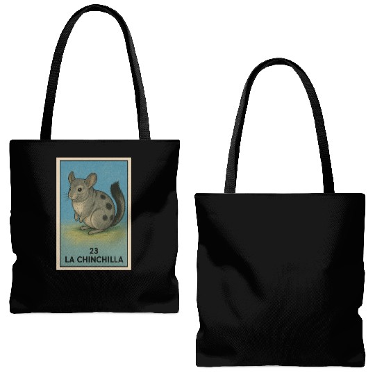 LA CHINCHILLA - THE CHINCHILLA - LA LOTERÍA Tote Bags (AOP)