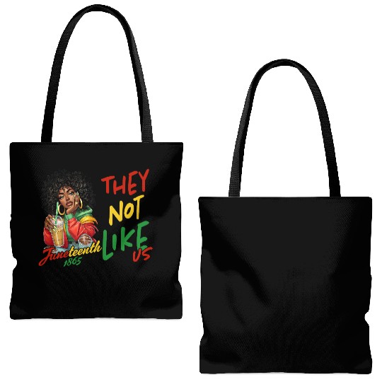 Juneteenth They not like us Tote Bags (AOP)