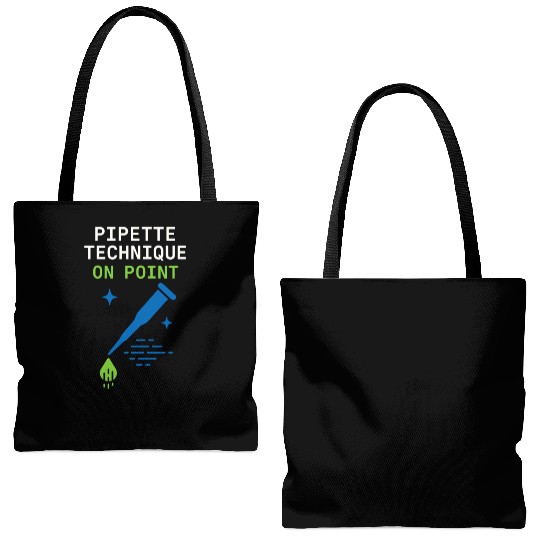 Clinical Lab Tech Diagnostic Science Data Nerd Tote Bags (AOP)