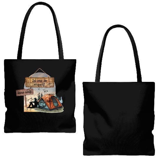 Lone Wolf Retreat Tote Bags (AOP)