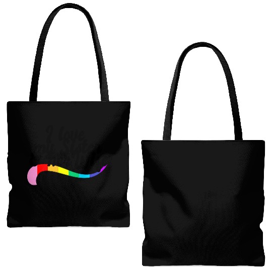 I love my sister & her wife gay sibling pride LGBT Tote Bags (AOP)