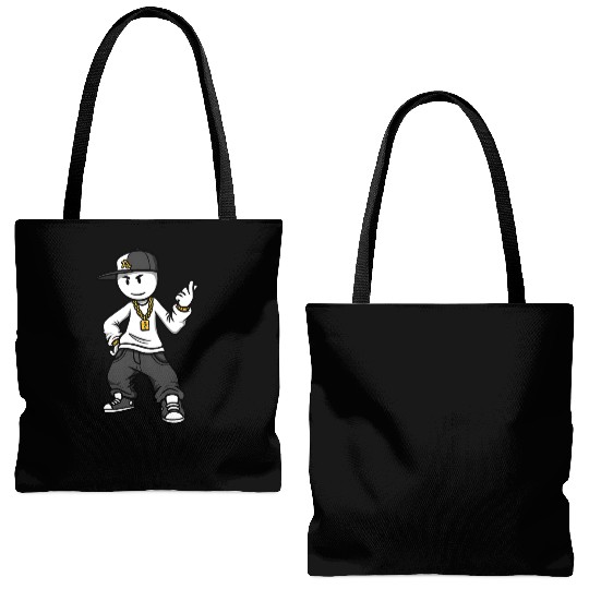 hip hop rapper stickman Tote Bags (AOP)