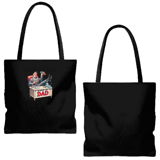 Bank of Dad design Tote Bags (AOP)
