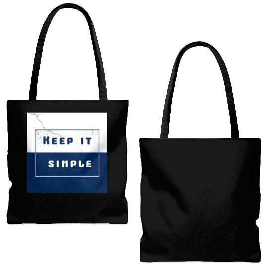 "Keep It Simple" Tote Bags (AOP)