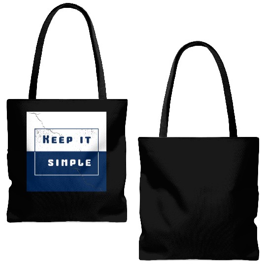 "Keep It Simple" Tote Bags (AOP)