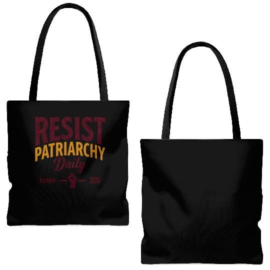 Resist Patriarchy Daily – Bold Feminist Activism Tote Bags (AOP)