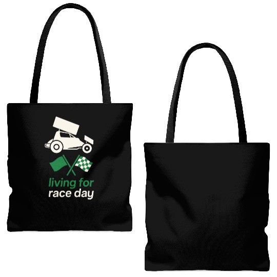 Sprint Car Racing Dirt Track Speed Oval Race Tote Bags (AOP)