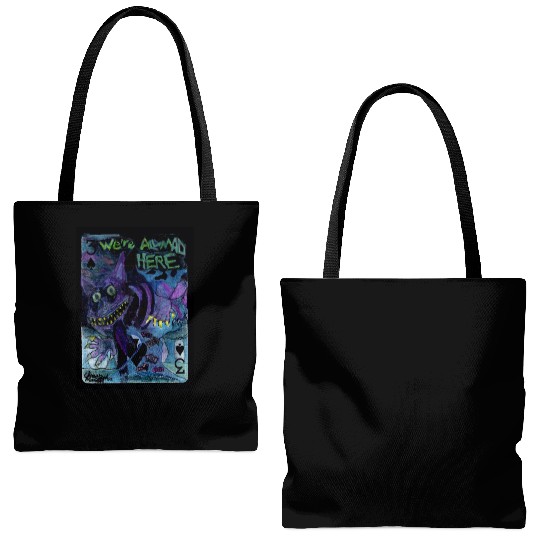 Alice in Wonderland Tote Bags (AOP)