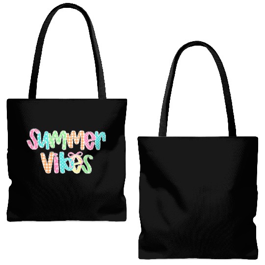 Preppy Summer Vibes Tote Bags (AOP)
