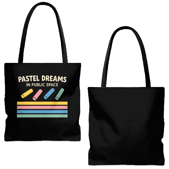 Chalk Artist Street Mural Sidewalk Art Festival Tote Bags (AOP)