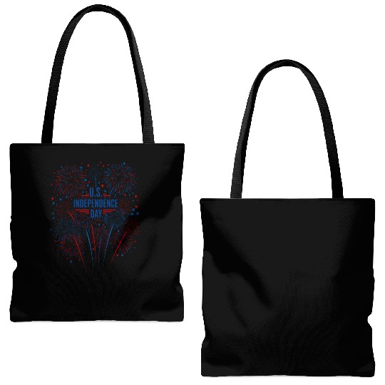 US independance day fireworks Tote Bags (AOP)
