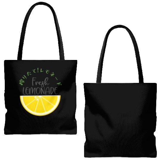 Fresh Lemonade Lemon Slice Tote Bags (AOP)