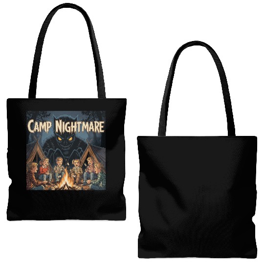 Horror Steven Rhodes, Camp Nightmare Tote Bags (AOP)