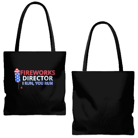 Fireworks Director - I Run, You Run Tote Bags (AOP)
