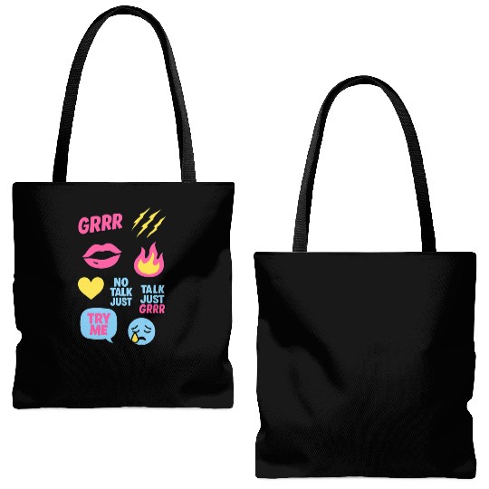Sticker Grrr – TikTok Baddie Pack Tote Bags (AOP)