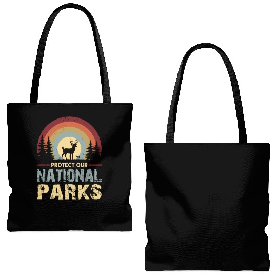 Protect our national parks Tote Bags (AOP)