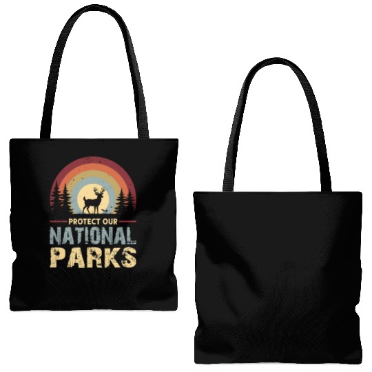 Protect our national parks Tote Bags (AOP)