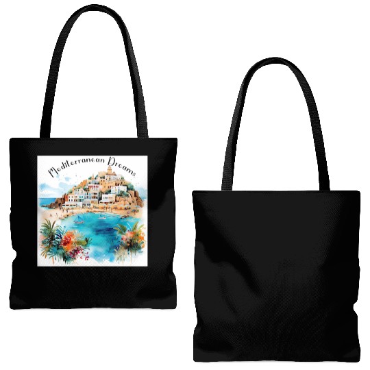 Mediterranean Dreams Tote Bags (AOP)