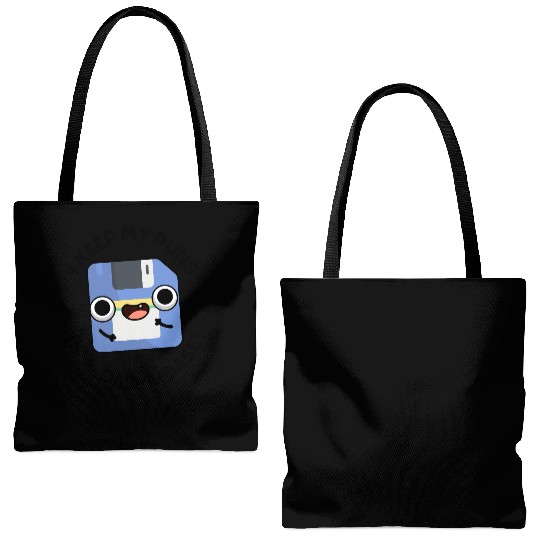 I Keep My Puns In A Dad-a-base Funny Dad Pun Tote Bags (AOP)