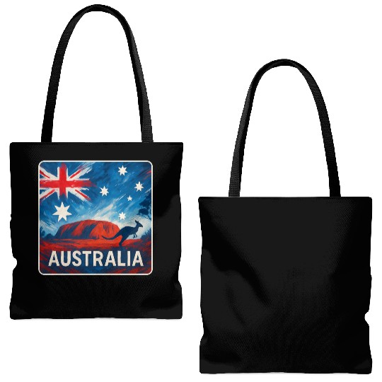 Australia Outback Design Tote Bags (AOP)