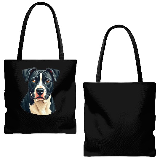 “Pit Bull” – Bold & Beautiful Dogs Tote Bags (AOP)