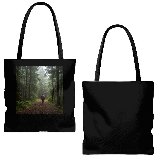 Enchanted Forest Nature Scene Tote Bags (AOP)