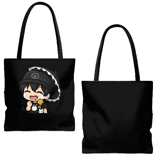 Chibi Joneda Sob Tote Bags (AOP)