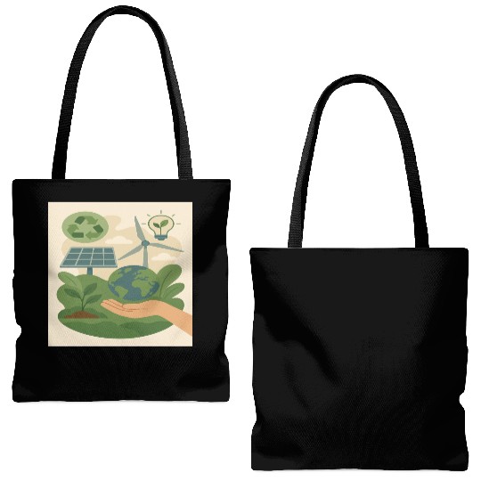 Eco-Friendly Earth Conservation Design Tote Bags (AOP)