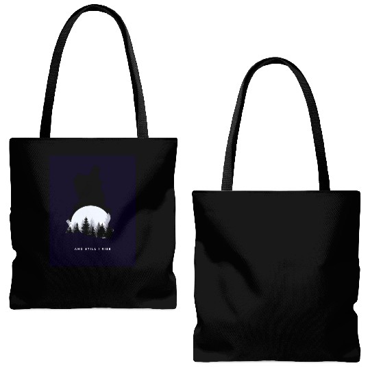 Sky Spirit Light Blue Adventure Tote Bags (AOP) for Everyon