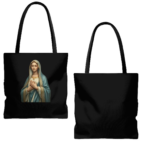 Madonna and Child Divine Embrace Tote Bags (AOP)
