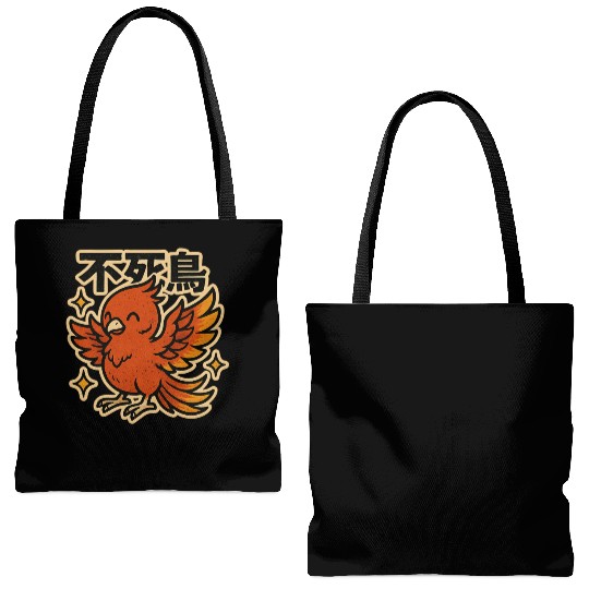 Kawaii Phoenix Japanese Tote Bags (AOP)
