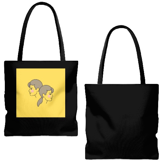 Serenity Star Signs - Gemini Tote Bags (AOP)