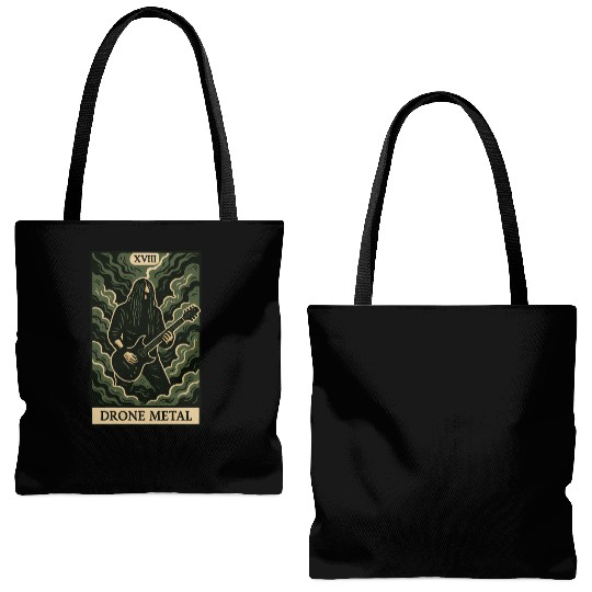 Drone Metal (Card XVIII) Tote Bags (AOP)