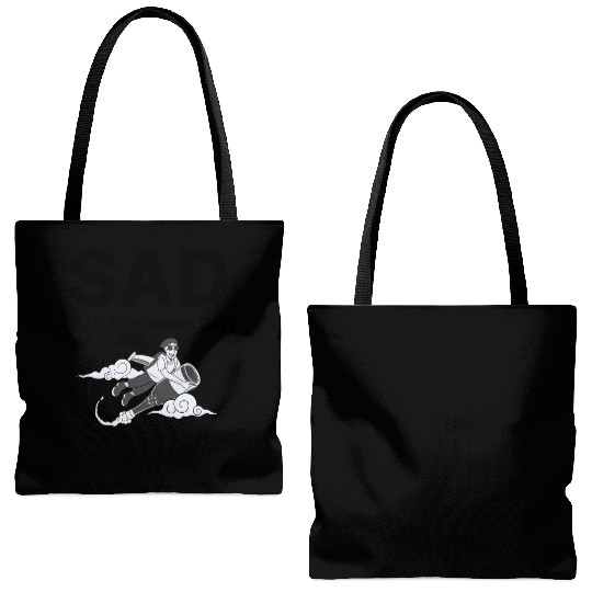 SAD – Self-Awareness Day Tote Bags (AOP) for Happy Lone Wolves