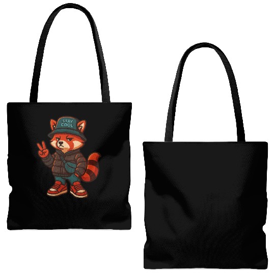Cool Streetwear Platypus Cartoon Mascot Tote Bags (AOP)