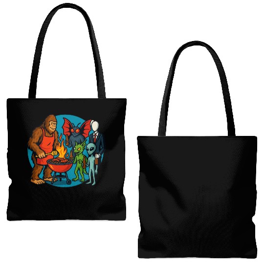 Cryptid Cookout Tote Bags (AOP)