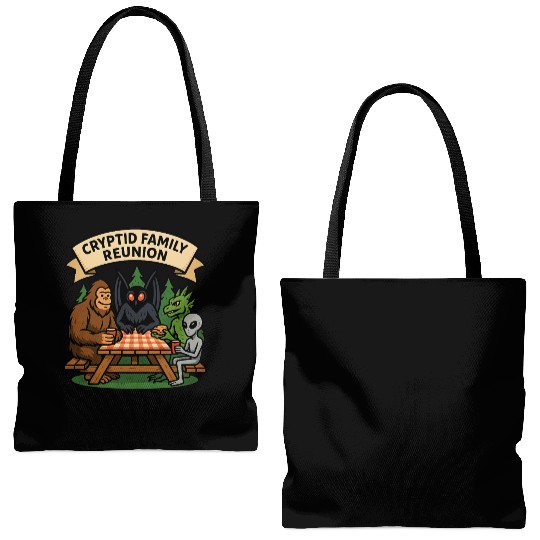 Cryptid Family Reunion Tote Bags (AOP)