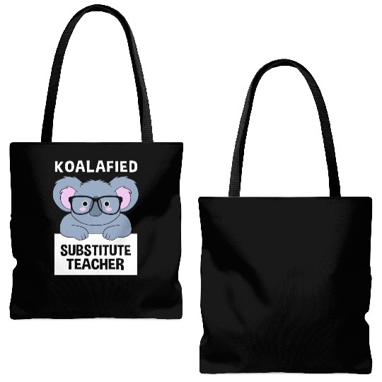 Substitute Teacher Koala School Teaching Tote Bags (AOP)